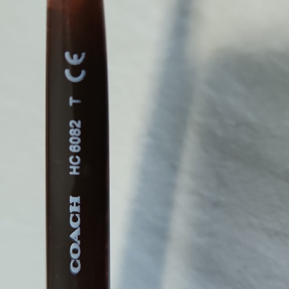 Coach Black Rectangular Glasses with Screen Protection - Picture 4 of 4